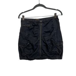Vintage Diesel Cargo Industrial Zip Y2K Mini Skirt Women's Size 27